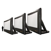 Load image into Gallery viewer, Pro Inflatable Screens lineup. 12’, 16’ and 20’.