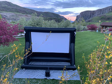Load image into Gallery viewer, Rear side of an inflatable screen
