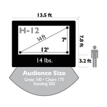 Load image into Gallery viewer, 12' Open Air Cinema Home Screen Scheme
