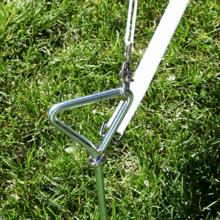 Load image into Gallery viewer, Inflatable Screen Anchoring - Spiral Stakes in grass
